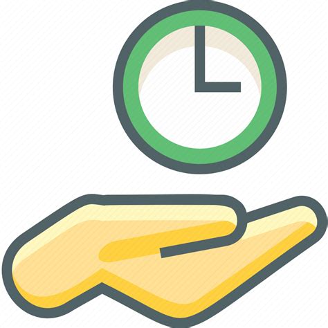 Hand Timer Alarm Clock Fingers Gestures Time Icon Download On