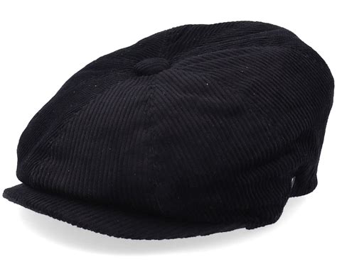 Corduroy Newsboy Cap Black Flat Cap - Jaxon & James cap | Hatstoreworld.com