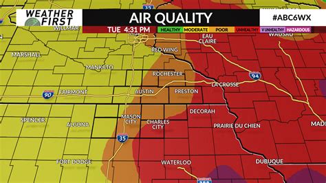 Air Quality Alert Through Wednesday Due To Wildfire Smoke Abc 6 News