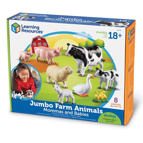 Aprender sobre 82+ imagem learning resources jumbo farm animals - br ...