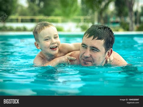 Father Son Funny Water Image And Photo Free Trial Bigstock