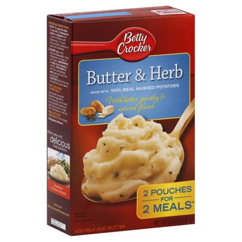 Betty Crocker Potatoes Mashed Butter And Herb