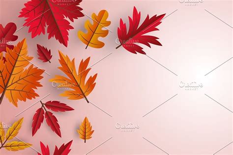 Autumn leaves background design