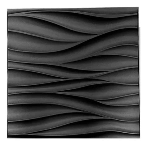 Panel D Decorativo De Pvc Pzs M Negro Mate Pickone Meses Sin