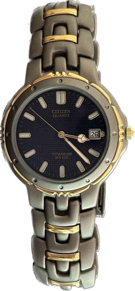 Mavin Citizen Eco Drive Titanium Quartz Mens Wr Vintage Watch