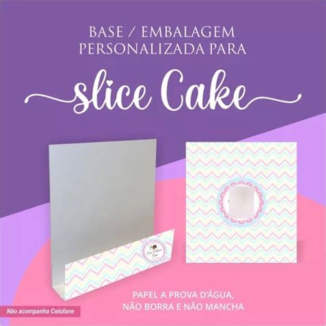 Embalagem Para Slice Cake Fatia Bolo Personalizada 30 Unidad