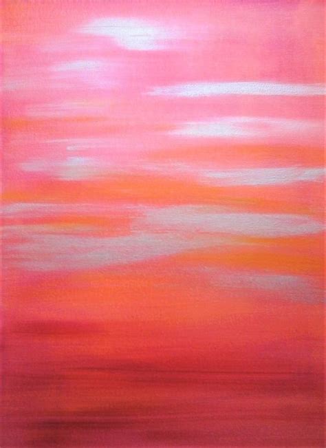 Pink Sunset Painting at PaintingValley.com | Explore collection of Pink ...