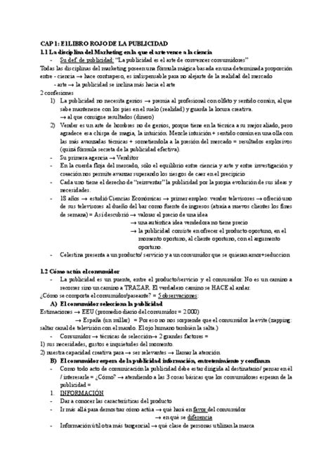 CAP 1 El LIBRO ROJO DE LA PUBLICIDAD Resumen Pdf