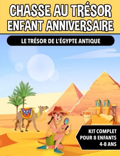 Chasse au Trésor Enfant Anniversaire de l Égypte Antique Kit Complet