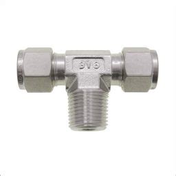 Male Branch Tee Bspt Twin Ferrule Stainless Steel Fractional Pipe