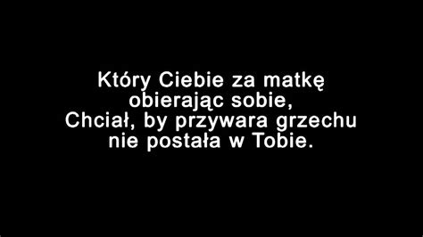 Godzinki O Niepokalanym Pocz Ciu Naj Wi Tszej Maryi Panny Youtube