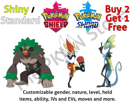 Pokemon Sword Shield Shiny Gmax Cinderace Rillaboom Inteleon Max Iv Ev