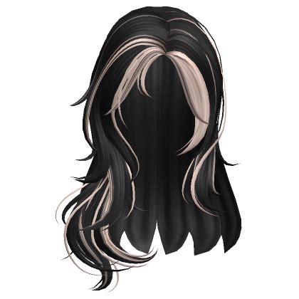 Two Tone Messy Anime Hair Black Blonde Roblox Item Rolimon S