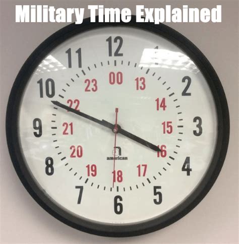 Military Time Explained: 1300 - 2300 Hours