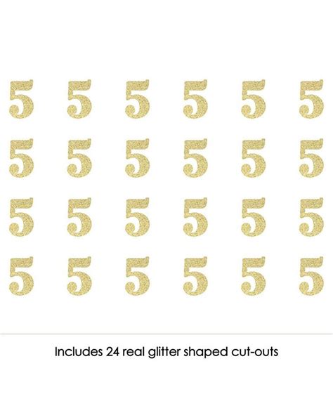 Big Dot Of Happiness Gold Glitter 5 No Mess Real Gold Glitter Cut Out