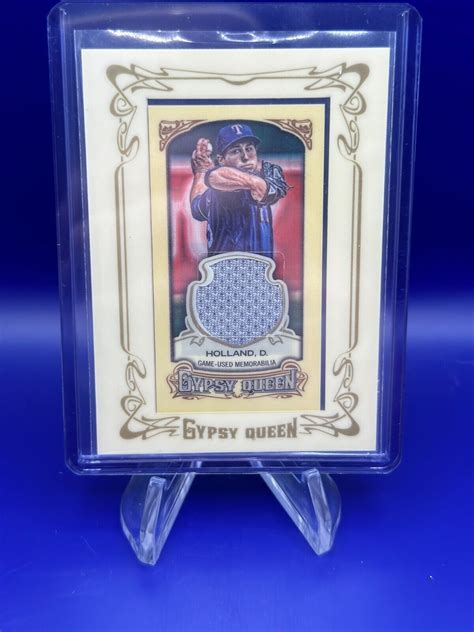 2014 Topps Gypsy Queen Framed Mini Relics Derek Holland GMR DH EBay