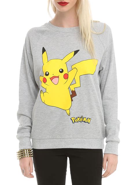 Pokemon Pikachu Jump Girls Pullover Top Hot Topic Pokemon Clothes