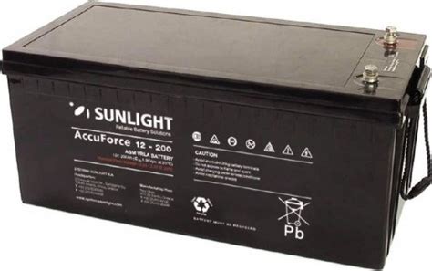 Záložní baterie Akumulátor VRLA SUNLIGHT AGM 12V 200Ah SPb 12 200