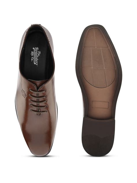 Fentacia Men Brown Oxford Formal Shoes Fentacia Footwear