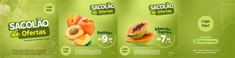 Social Media Carrossel Sacol O De Ofertas Hortifrutis Psd Edit Vel