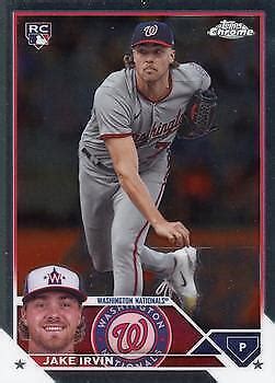 Jake Irvin 2023 Topps Chrome Update Series USC203 Washington Nationals