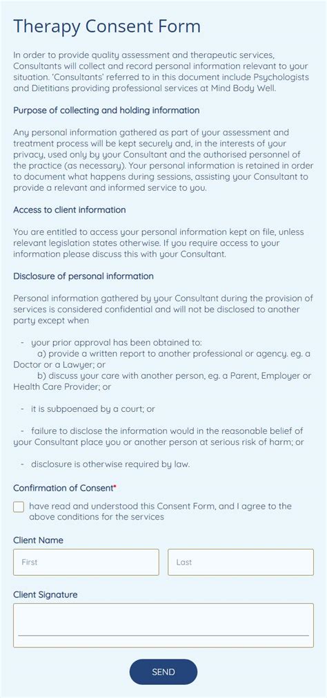 Free Medical Consent Form Templates 123formbuilder