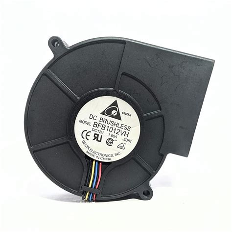 Plastic Dc Bfb1012vh 05d84 12v 1 80a 4 Wires Blower Fan For Industrial 5000rpm At Best Price