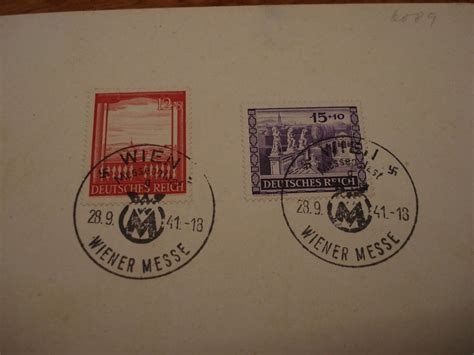 Abschnitt Dt Reich 1941 Stempel Wiener Messe Kaufen Auf Ricardo