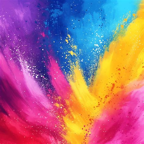 Premium Photo Illustration Of Abstract Colorful Happy Holi Background