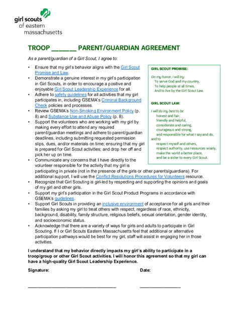 Fillable Online Volunteers Girlscoutsrv OrgreferenceformsTroop Parent