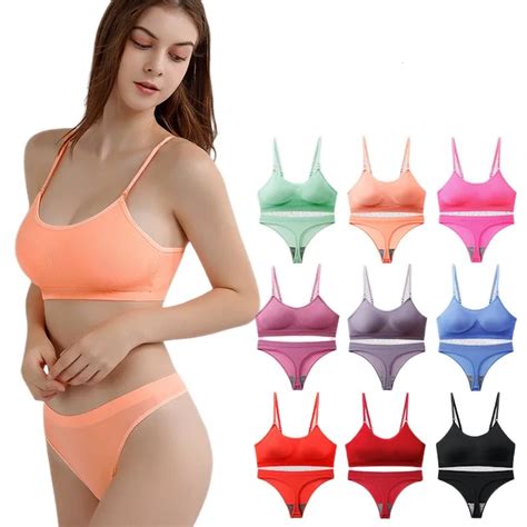 Women S Seamless Lingerie Set Seamless Underwear Women Seamless Underwear Sets Bra Brief