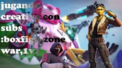 Jugando Fortnite Con Subs Modo Creativo Costa Este Vs Creativo