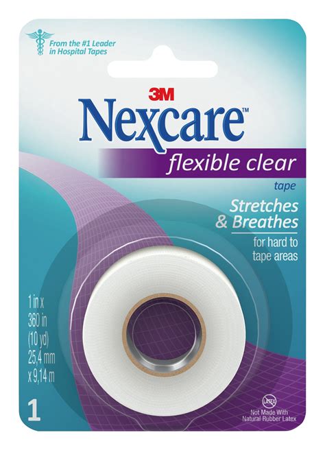 Nexcare Flexible Clear First Aid Tape Hypoallergenic From The 1