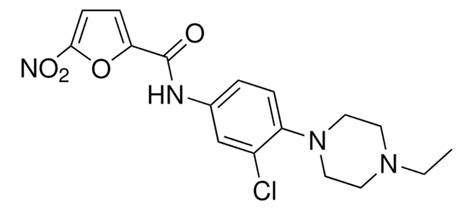 5 NITRO FURAN 2 CARBOXYLIC ACID 3 CHLORO 4 4 ETHYL PIPERAZIN 1 YL