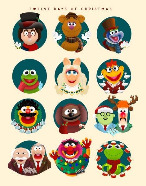 Muppets "12 Days of Christmas" (Timed Release Print) : r/Muppets