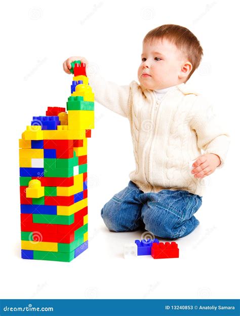 Kid Building Stock Photos Image 13240853