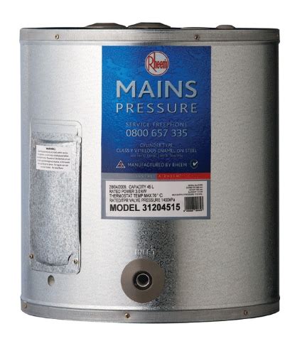 45L Rheem Mains Pressure Hot Water Cylinder Hot Water Cylinders NZ