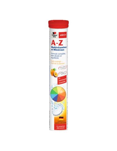 AKTIV A Z VITAMINES ET MINERAUX 15 Comprimes Effervescents Paraph