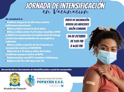 Jornada vacunación Popayán Empresa Social del Estado Popayán