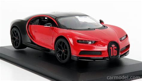 Burago Bu Scale Bugatti Chiron Sport N Red Black