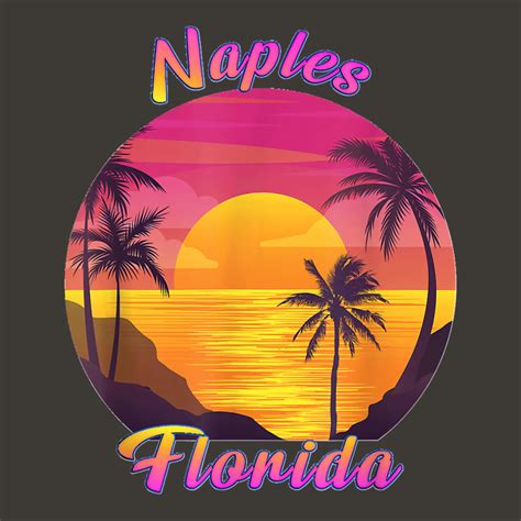 Naples Fl Florida Vintage Retro 70s 80s Vacation Souvenir Bucket Hat By