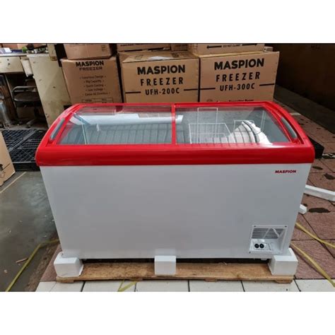 Jual Freezer Box Maspion Ufh C Slidding Kaca Ltr Shopee