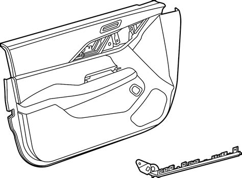 Cadillac Ct Door Interior Trim Panel W Akg Audio Tan