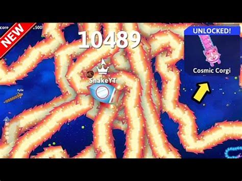 Snake Io New Cosmic Corgi Snake Unlocked Epic Snakeio Gameplay YouTube