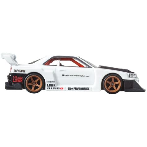 Автомодель Hot Wheels Boulevard Nissan Skyline Super Silhouette LB ER біла з чорним GJT