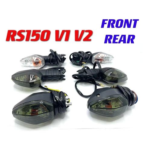 Pair Signal Front Signal Rear Tinted Smoke Rs Alpha Wave Cx