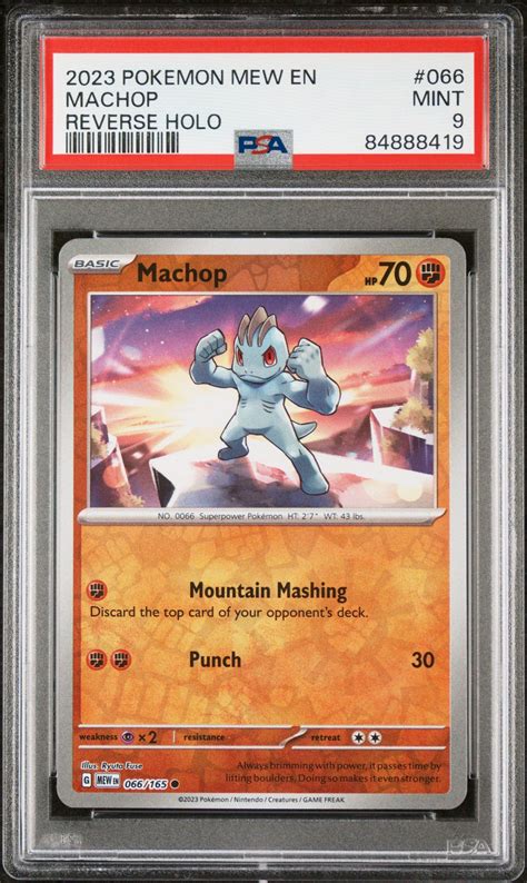 POKEMON MEW EN 151 2023 Pokemon Mew En 151 177 Machoke PSA 10