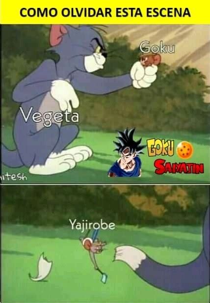 Como olvidar está escena Goku Vegeta Goku saiyajin yajirobe Meme