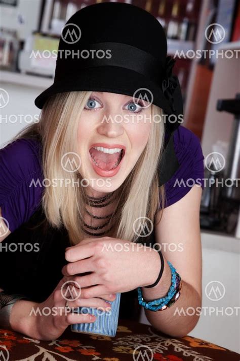 Surprised Blonde Girl By Creatista Mostphotos