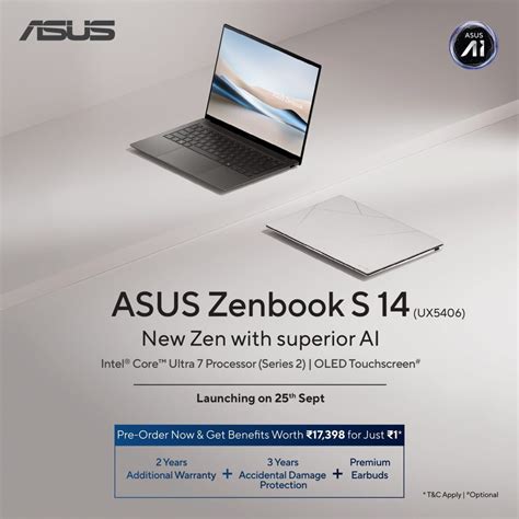 ASUS Launches Zenbook S 14 in India: 3K OLED, Intel Core Ultra 7, and ...